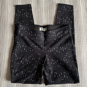 Old Navy Black & White Print Leggings Women's Small Petite